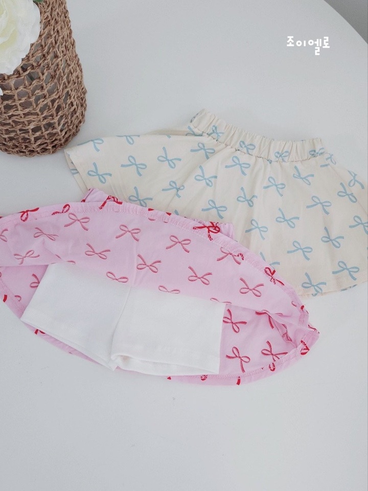 Ribbon Hool Skirt Leggings
