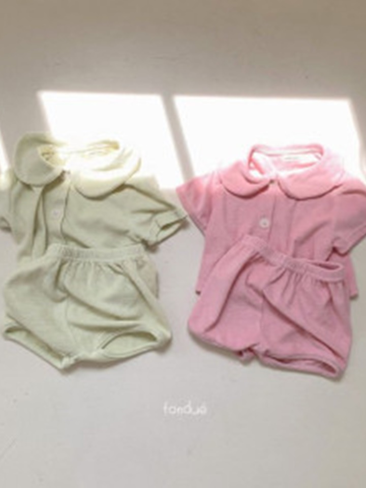 Bebe Pudding Terry Top Bottom Set