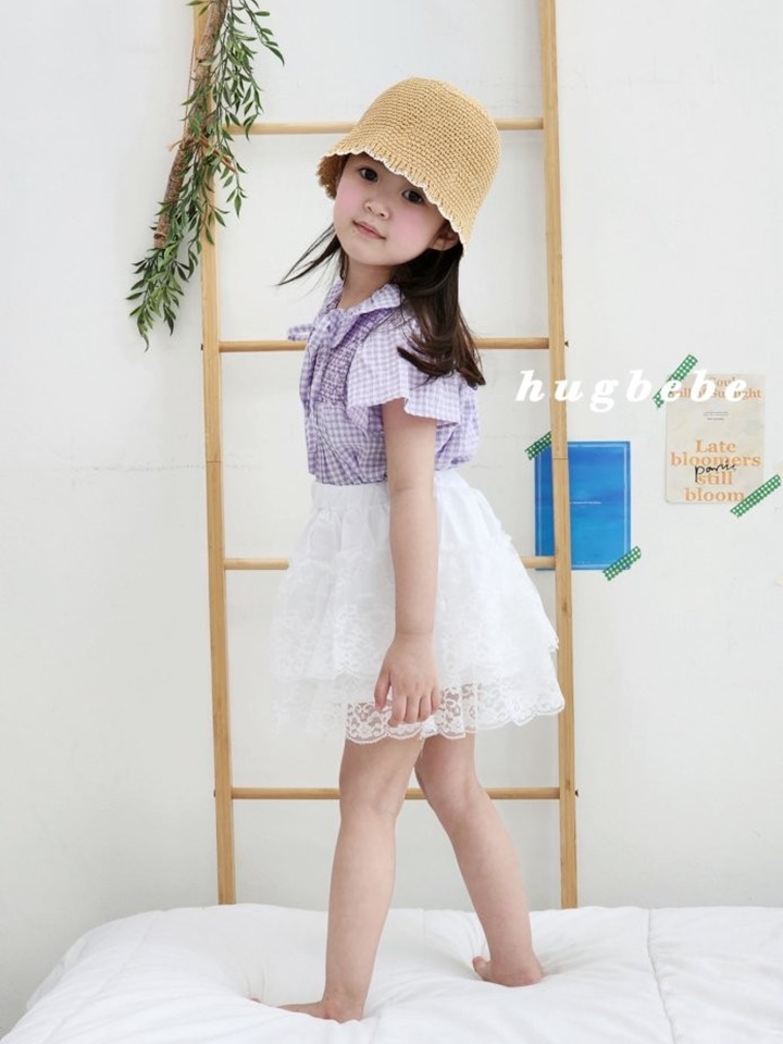 Amelly Ribbon Check Blouse