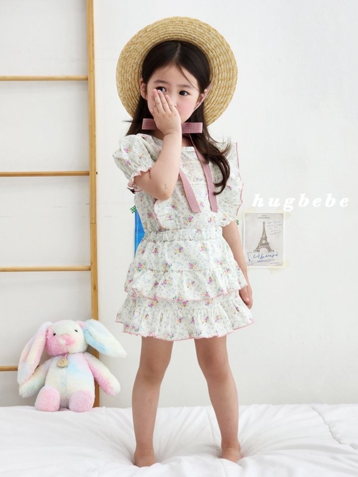 Roar Frill Kan Kan Top Bottom Set