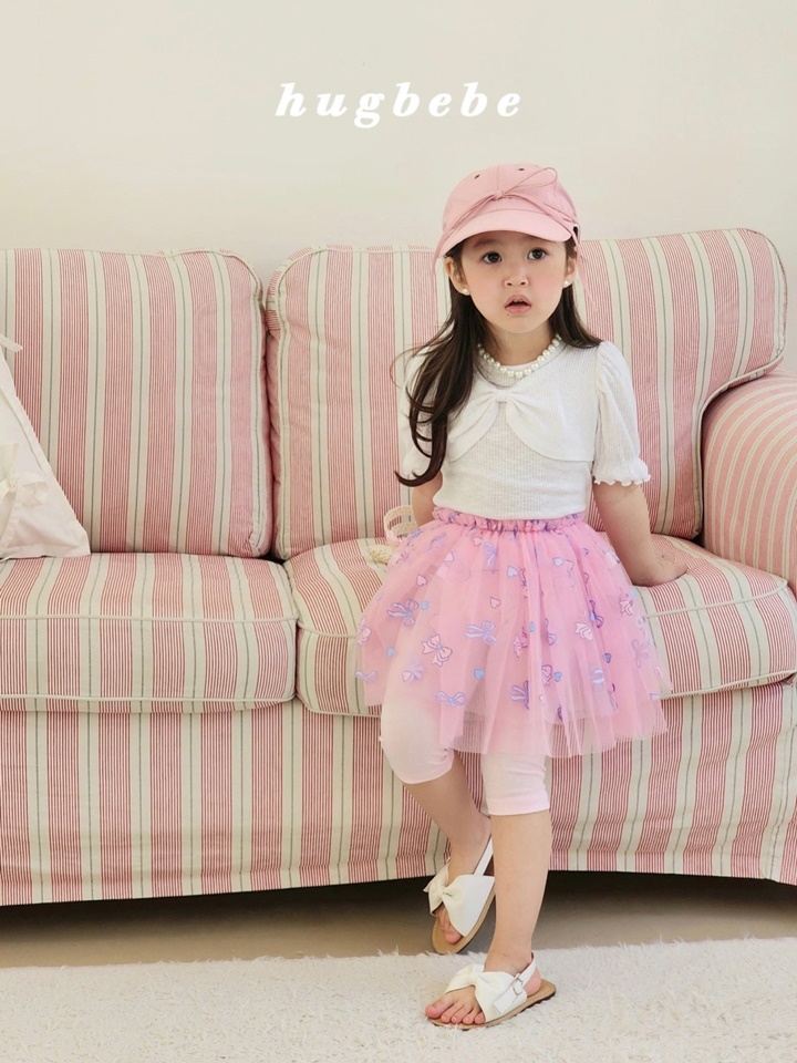 Front Ribbon Rib Puff Tee