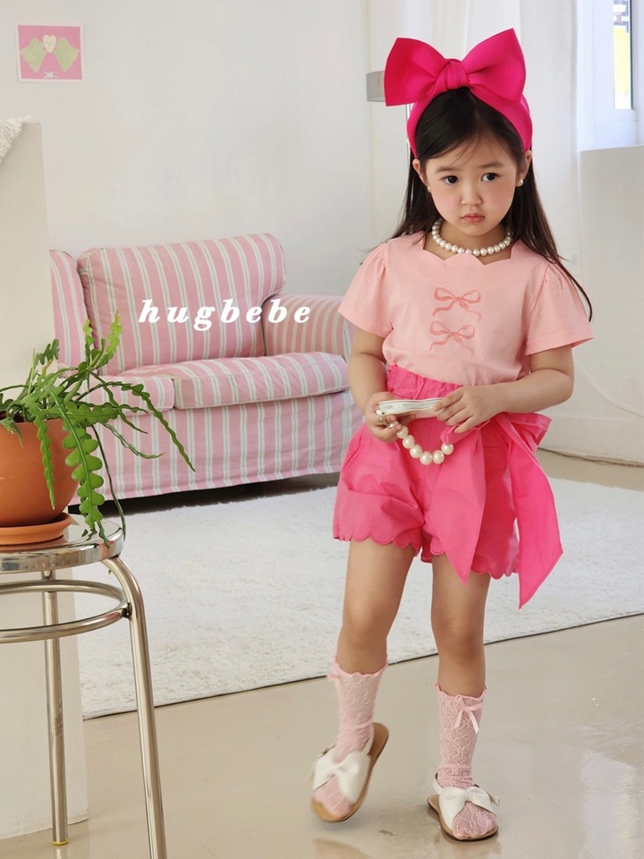 Ribbon Tice Callop Pants