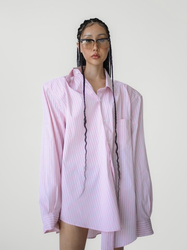 Boyfrend Fit Oversized ST Button Down Shirt