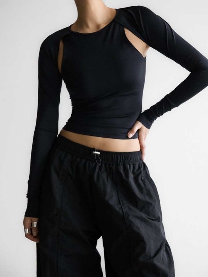 Bolero Detail Sleeveless Top
