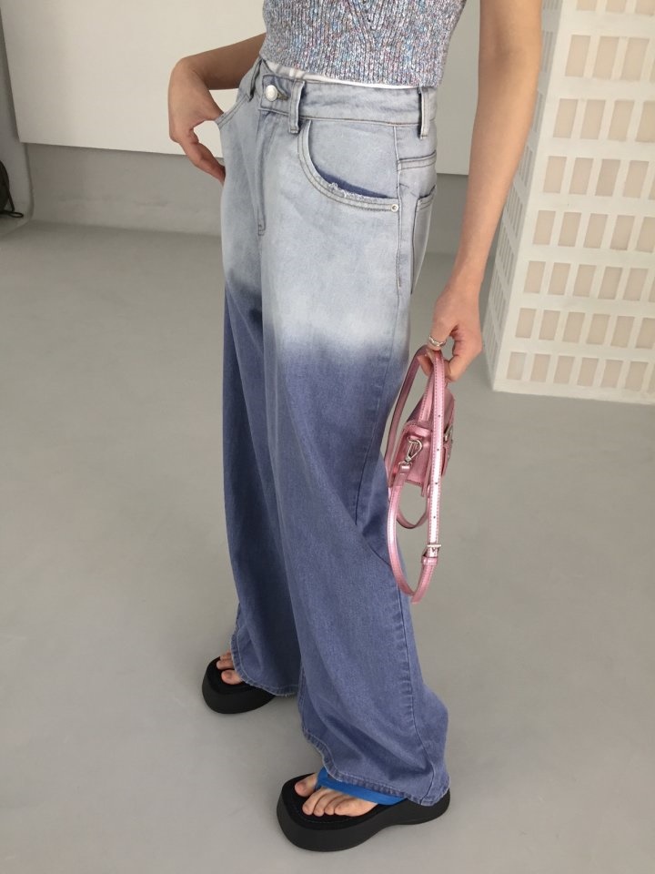 Two Tone Wide Denim