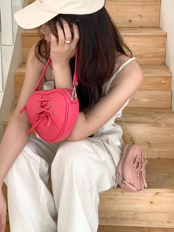 Heart Ribbon Tote Bag