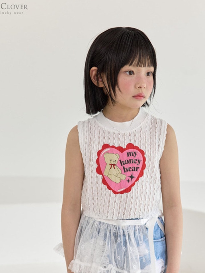 Honey Bear Lace Sleeveless Tee