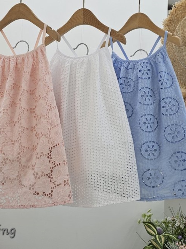 Washing Embroidery String One-Piece