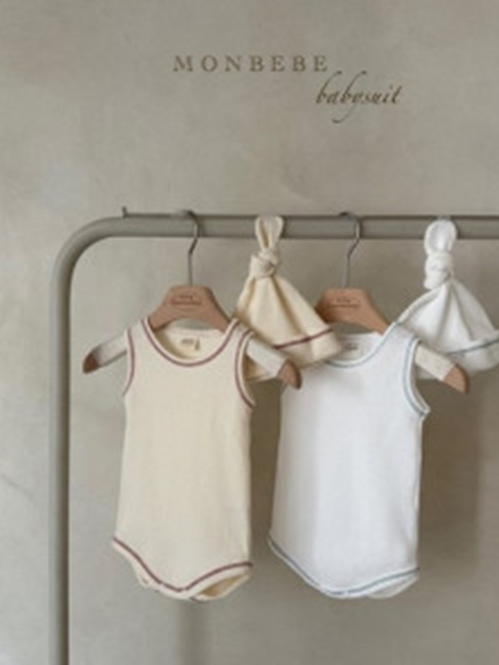 Flip Waffle Body Suit Bonnet Set
