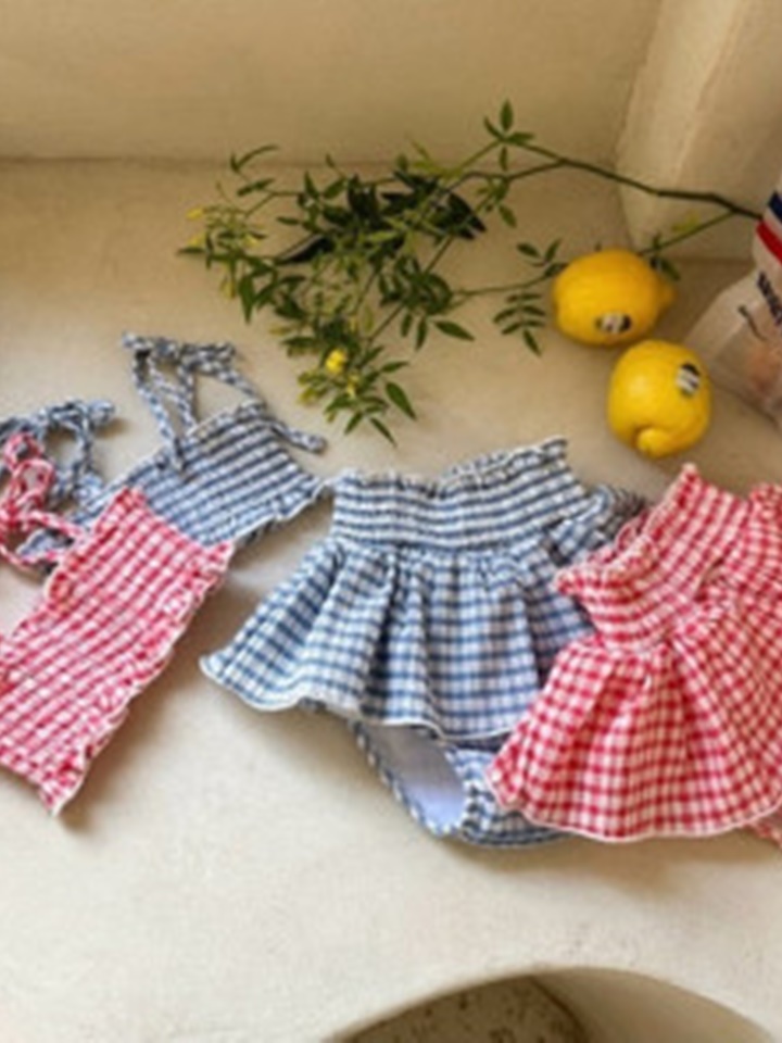 French Check Bikini