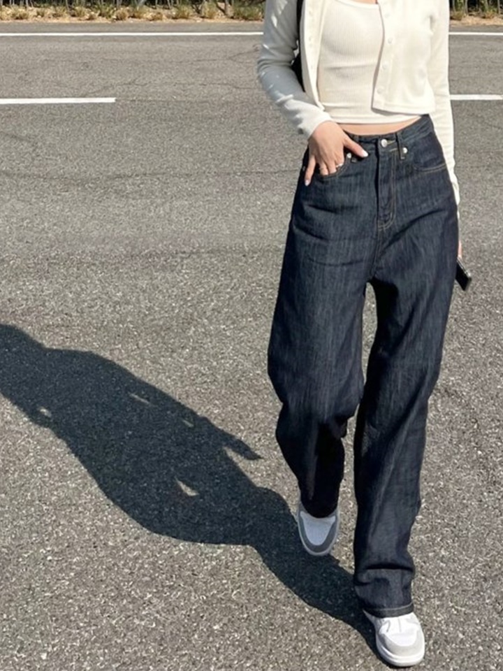 Non Pade Straight Denim Pants