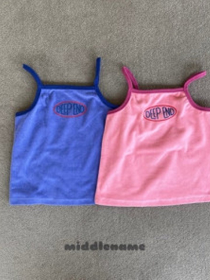 Terry Color String Sleeveless Tee