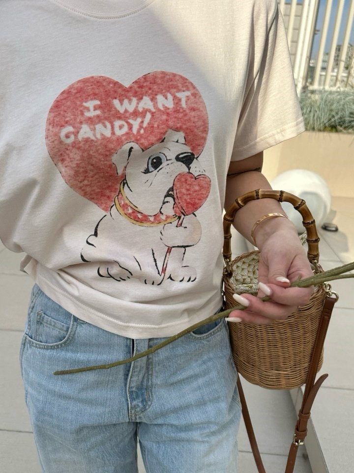 Heart Bulldog Tee