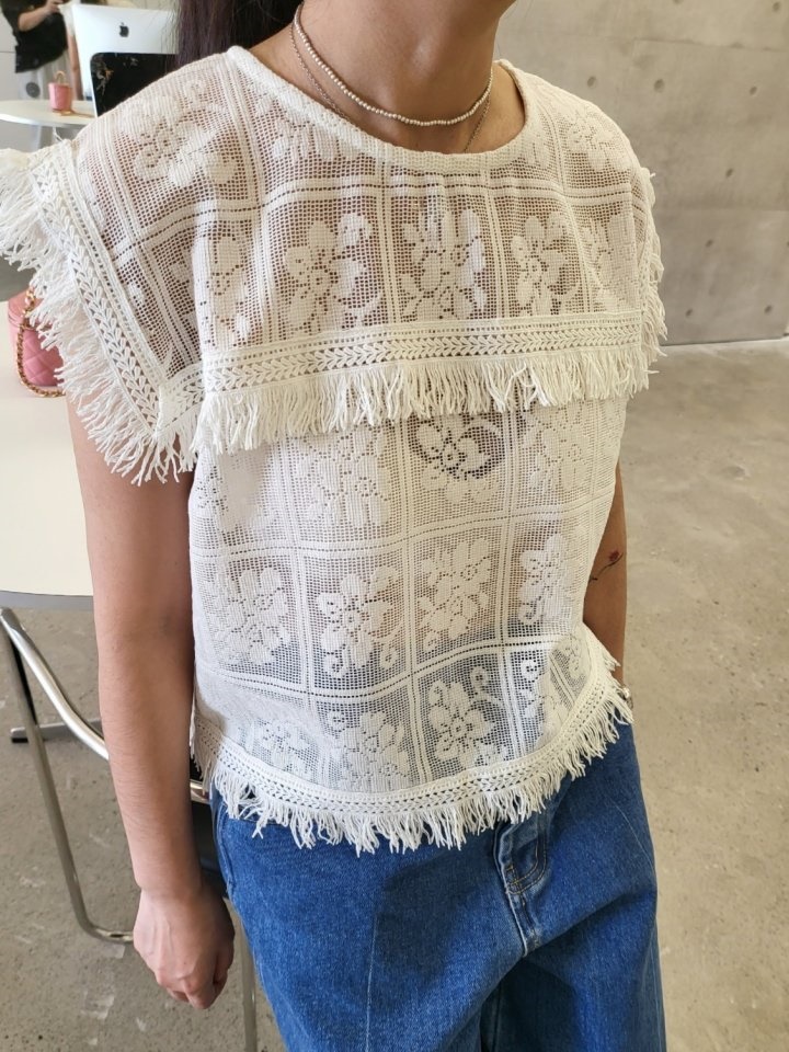Cube Tassel Blouse