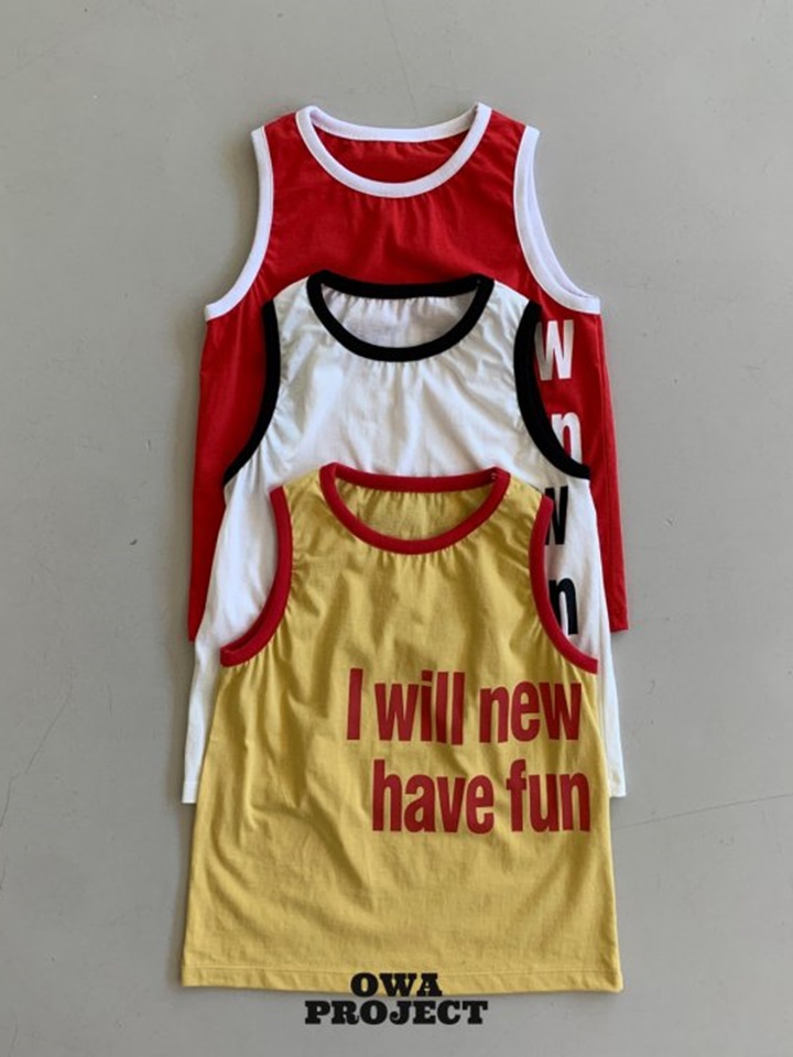 Fun Color Sleeveless Tee