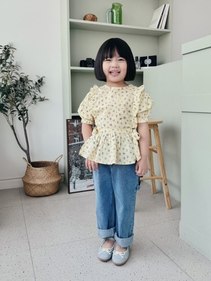 Yellow Puff Blouse