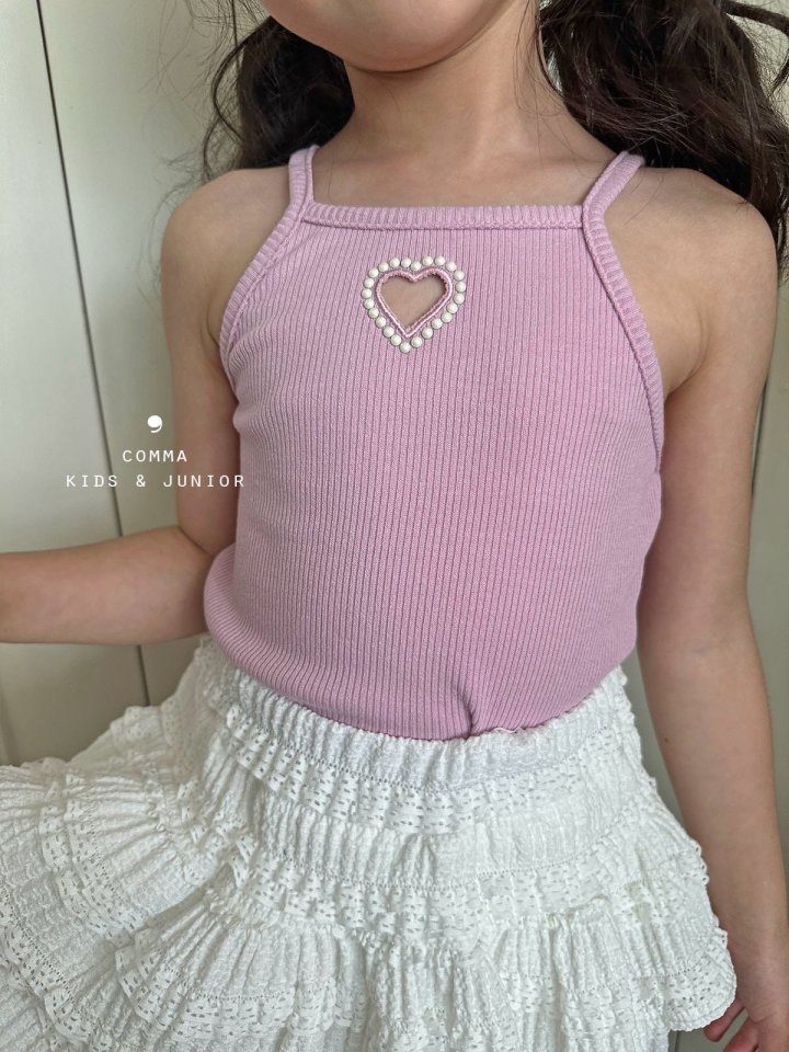 Pearl Heart Sleeveless Tee
