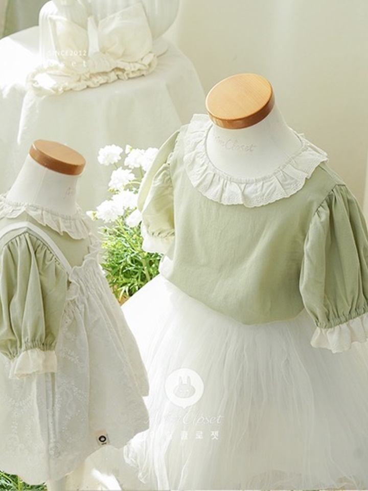 Olive Green Lace Baby C Pure Blouse