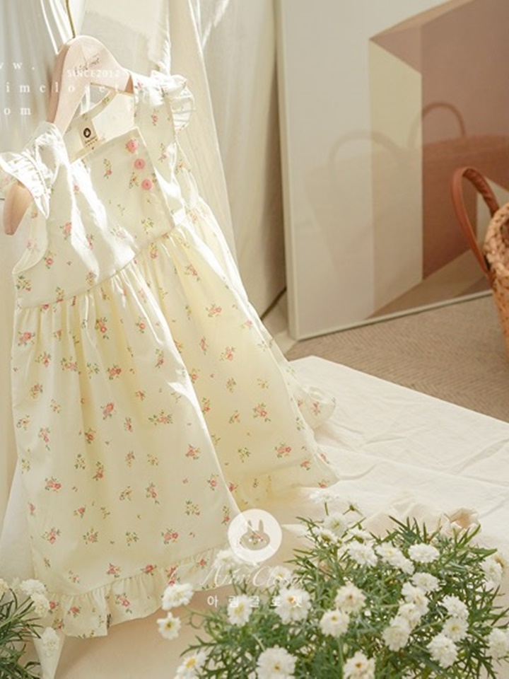 Lovely Cute Small Flower Cotton One-Piece