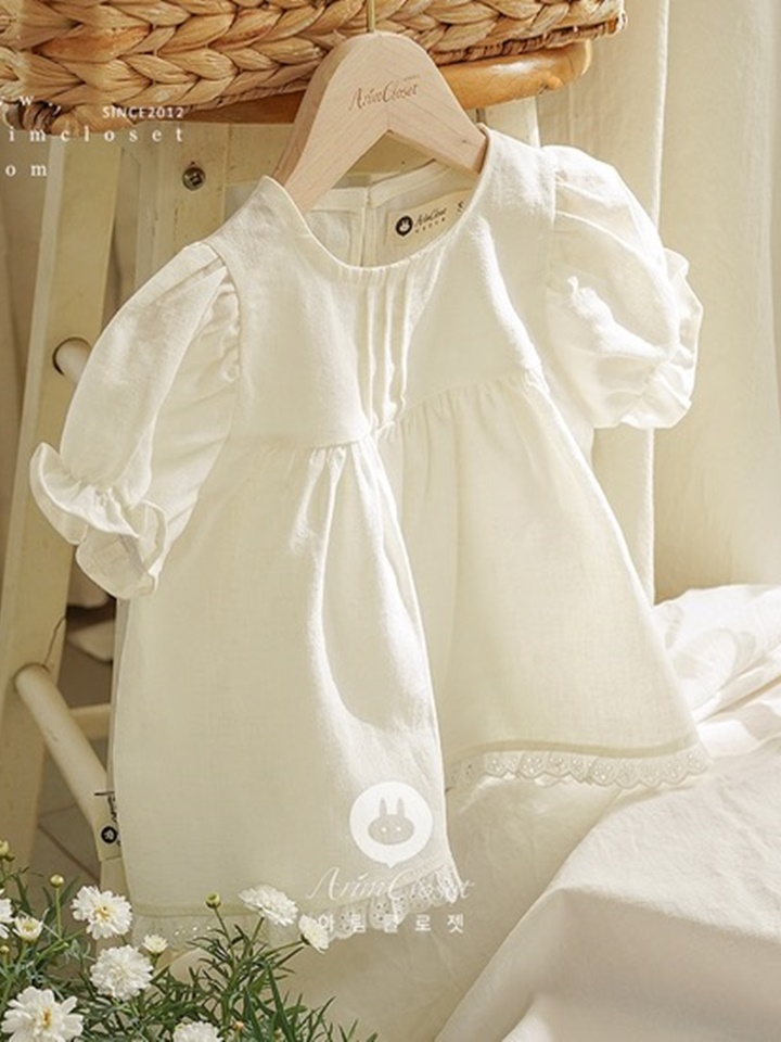 Lovely Pure Linen C Baby Lace Point Blouse
