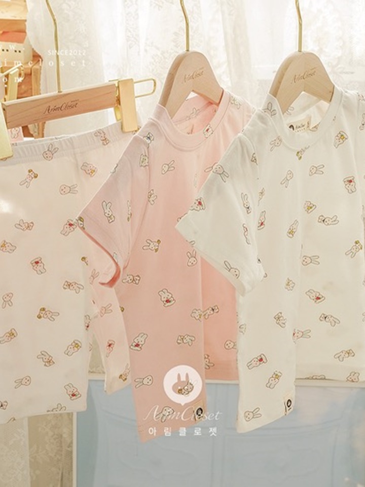 Baby Bunny 2 Color Summer Homewear Set