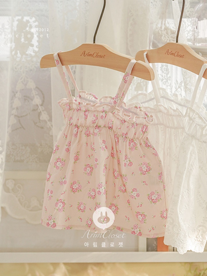 Pink Flower Cute Baby C Bustier