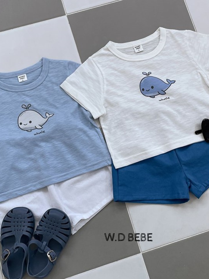 24 Summer Whale Top Bottom Set