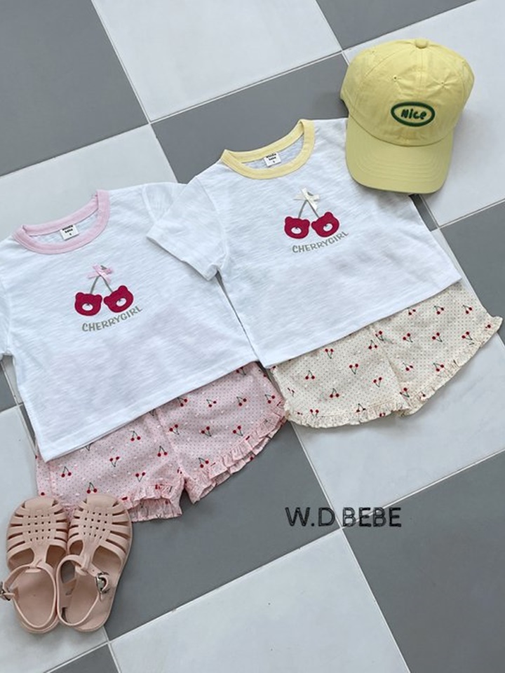 Cherry Girl Top Bottom Set