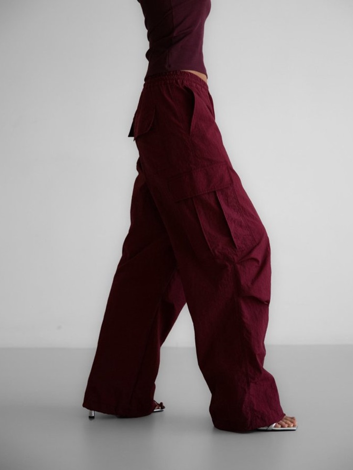 Nylon Technical Cargo Jogger Pants