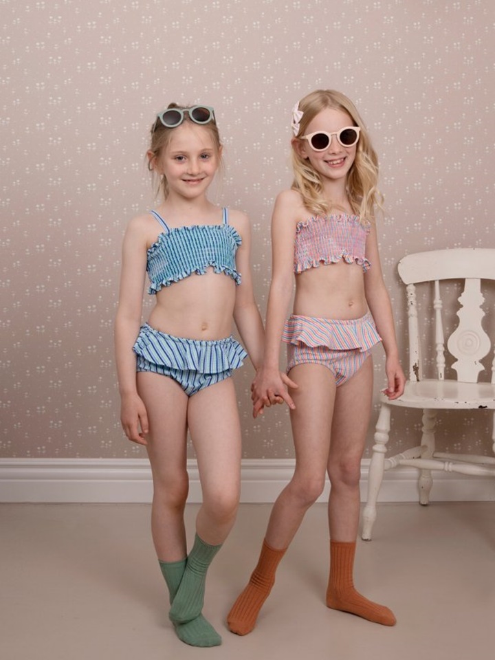 Striped Swimsuit Set