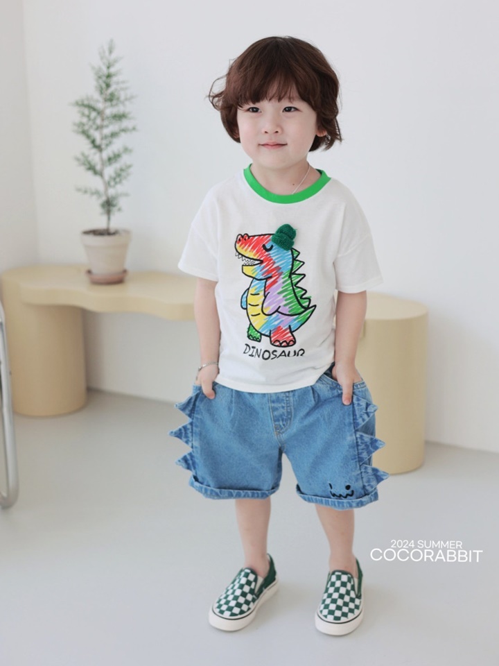 Crayon Dinosaur Tee