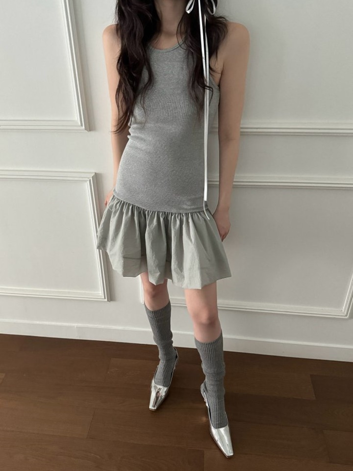 Rib Balloon Mini Sleeveless Tee