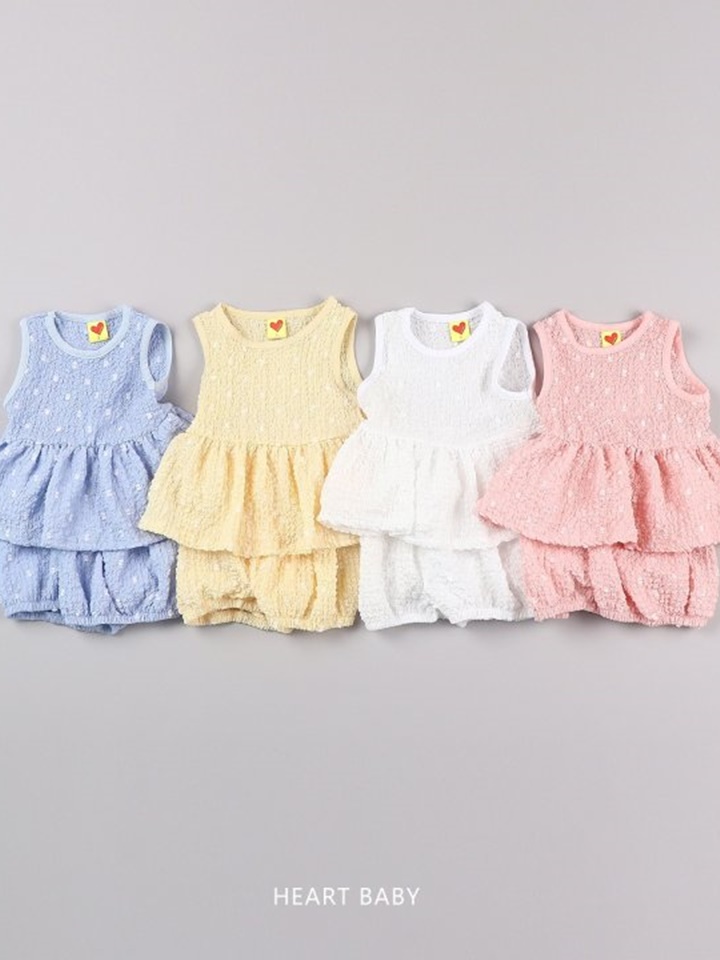 Popcorn Sleeveless Top Bottom Set