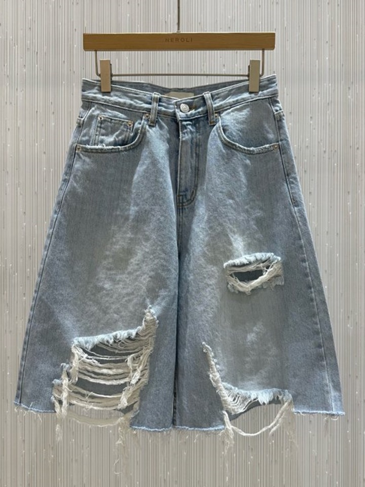 Vintage Denim Half Pants