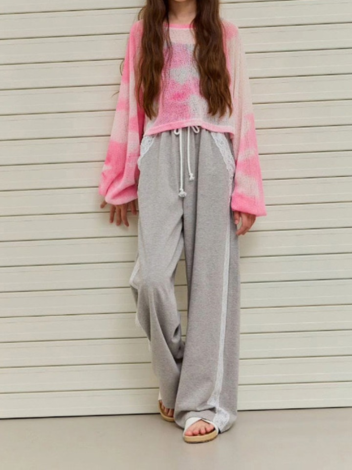 Lace Wide Pants
