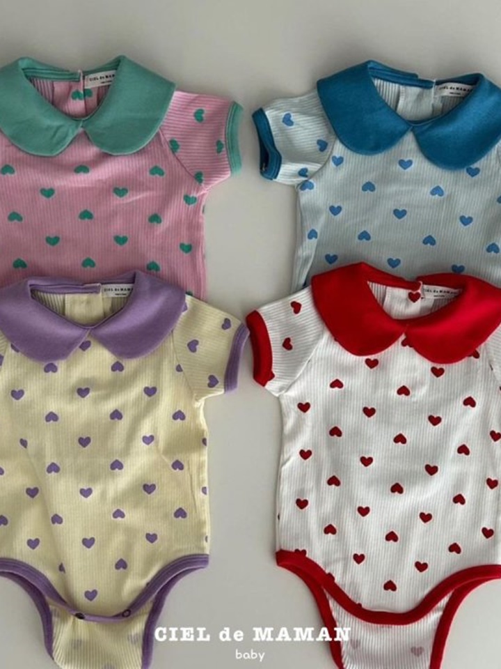 Heart Short Sleeve Body Suit
