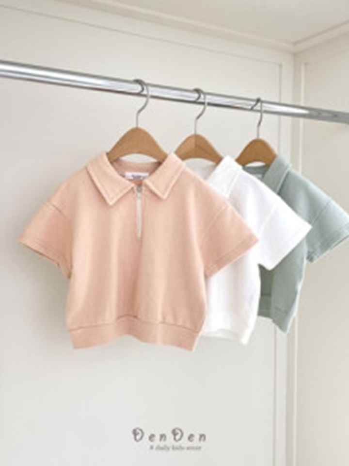 Bling Half Zip Up Tee