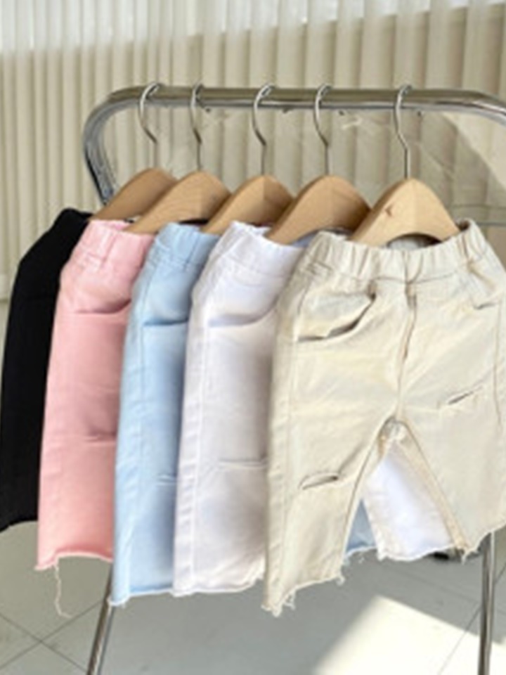 Vintage Cutting Cropped Shorts