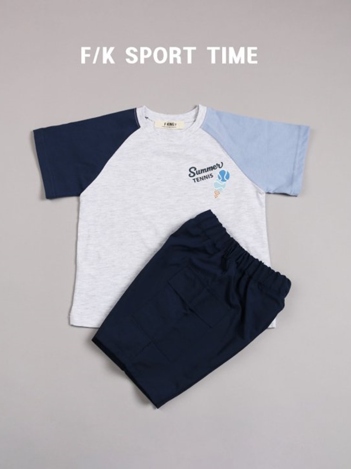 Tennis Raglan Top Bottom Set