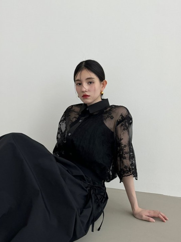 Lace Color Shirt