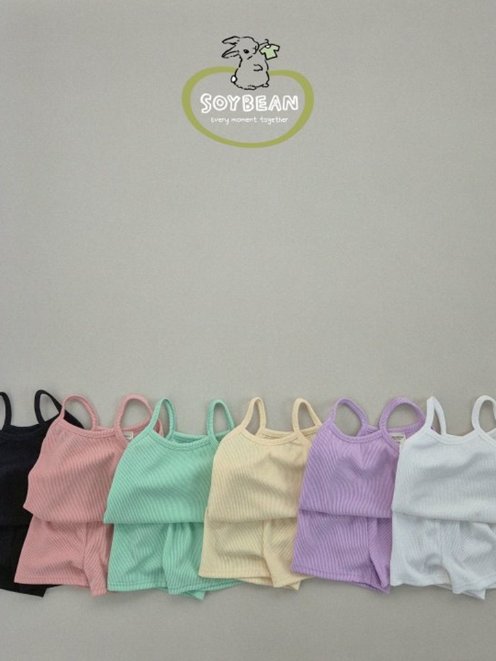 Cooling String Sleeveless Top Bottom Set