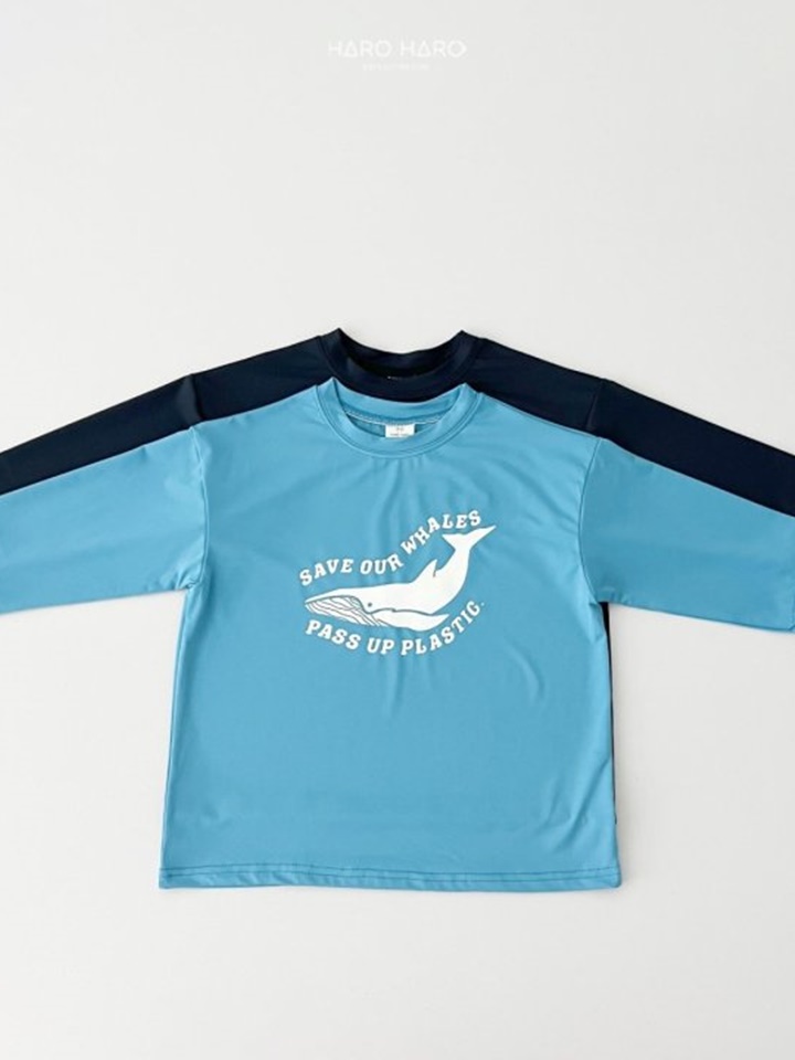 Whale Long Sleeve Rash Guard