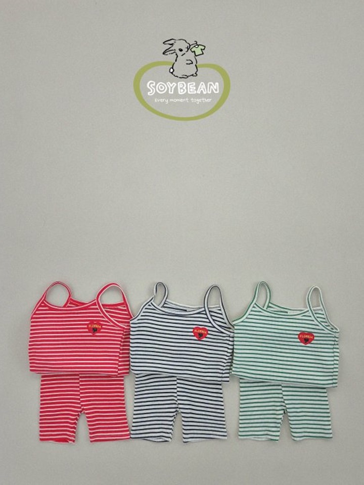 Florida String Sleeveless Top Bottom Set