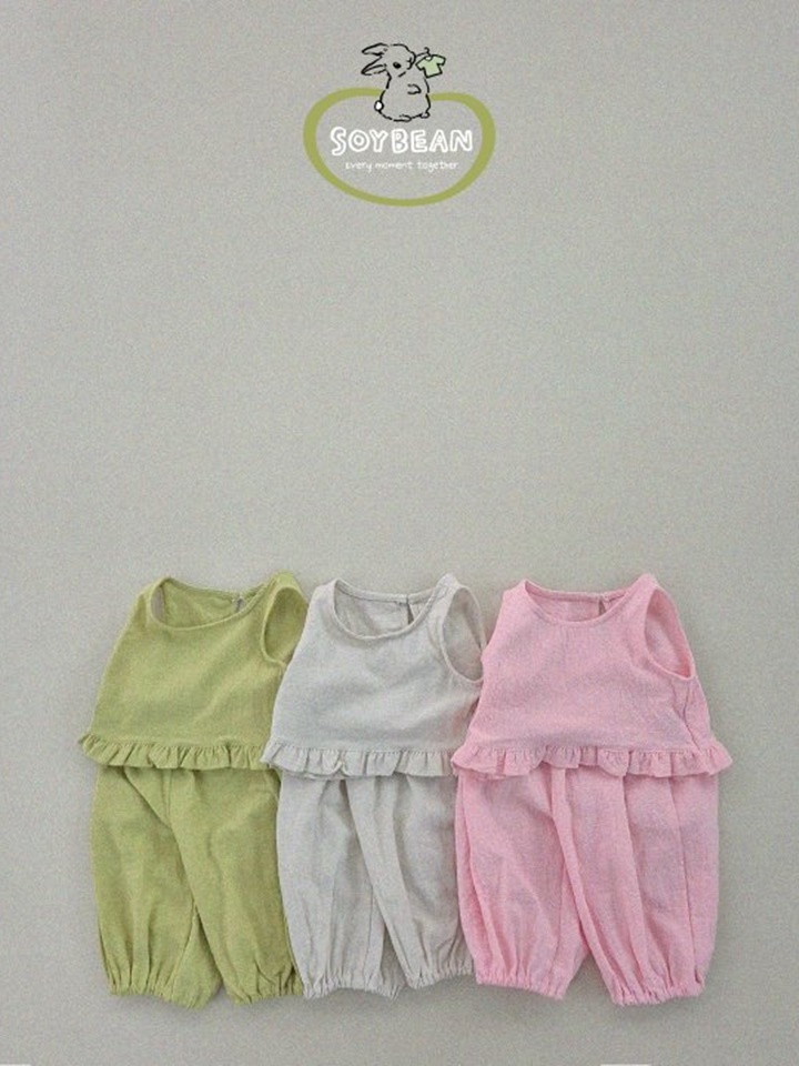 Frill Abang Top Bottom Set