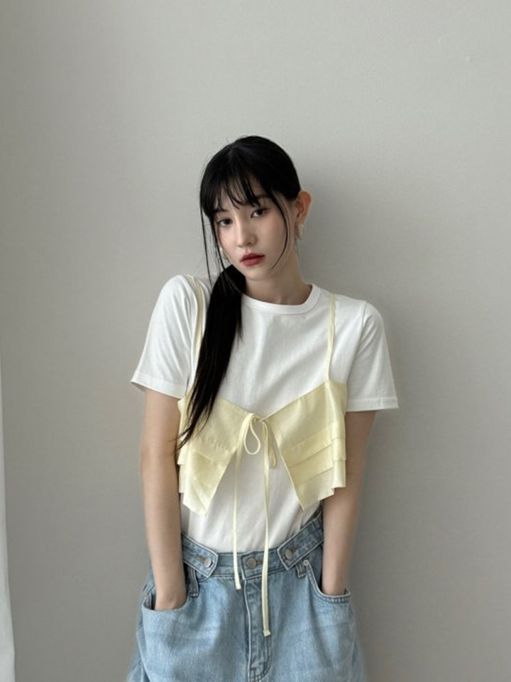 Pintuck Bustier