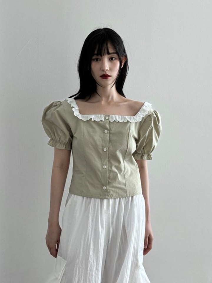 Square Lace Blouse