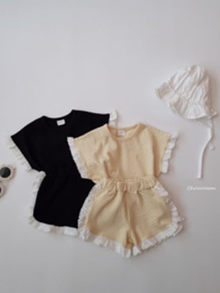 Liz Frill Top Bottom Set