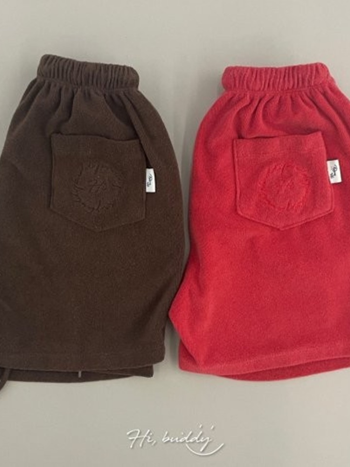Embroidery Terry Pants