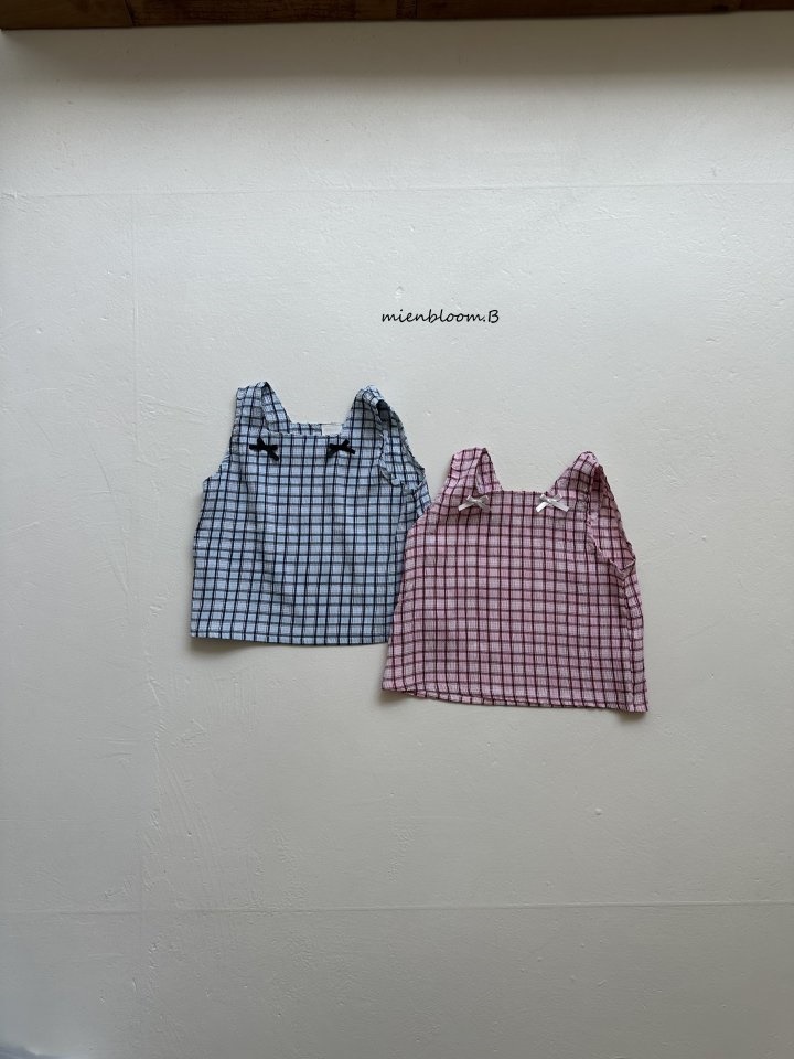 Check Mango Sleeveless Tee