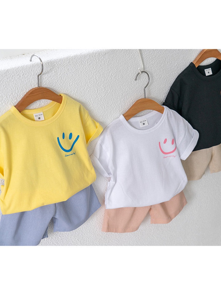 Short Smile Top Bottom Set
